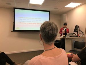 What we’ve been getting up to at the IoIC Internal Comms Humber Hubs – and why you should come along, Image 3: presentation by our Helen