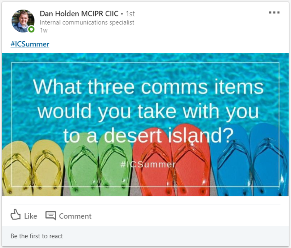 7 internal communications LinkedIn Groups you should join today, Dan Holden MCIPR CIIC