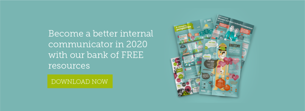Become a better internal communicator in 2020 with our bank of free resources. Click here to download now. 